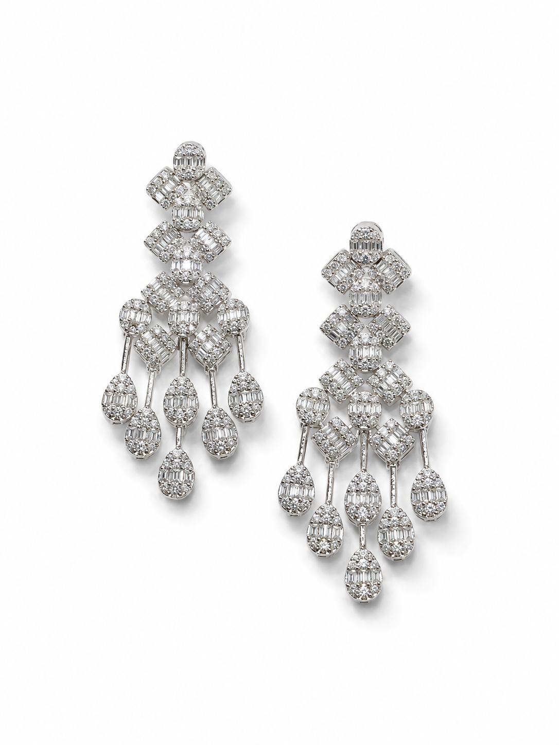 Celeste 925 Sterling Silver Bridal Necklace Set